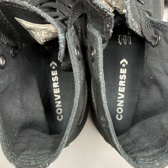 Converse Chuck Taylor All Star High Top Triple Black Sneakers Shoes Women Sz 10 - Picture 9 of 10